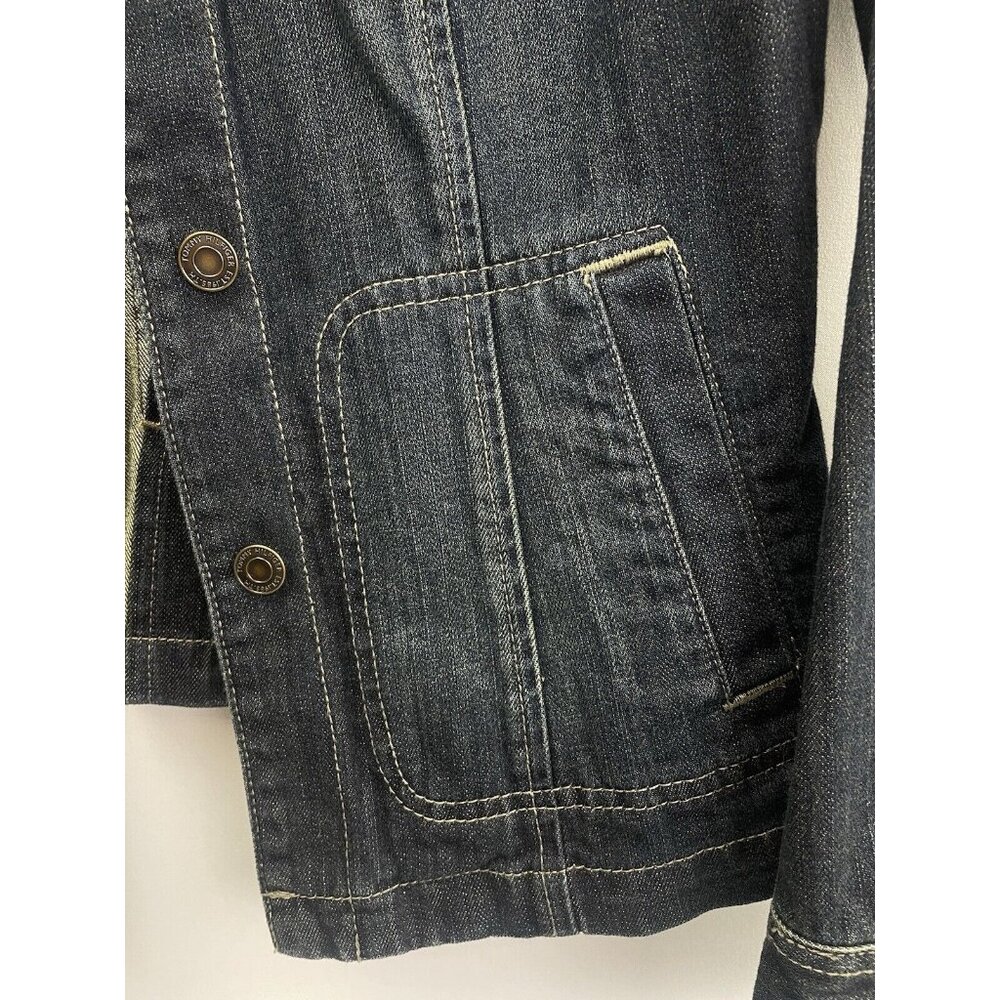 TOMMY HILFIGER Women’s Dark Denim Jean Jacket Size Small - Picture 11 of 14
